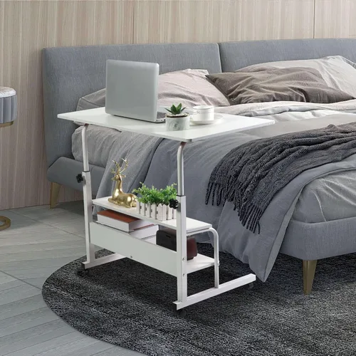 Miniatura 2 de Mesa Ajustable para Estudiante Computadora Portátil Muebles de Oficina en Casa Espacios Pequeños Sofá Dormitorio Mesita de Noche Escritorio Aprender