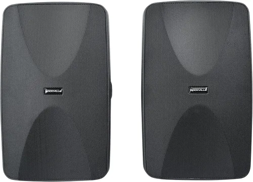 Miniatura 2 de Rockville WET-6525B Par de altavoces de pared de 6.5 pulgadas y 70 V, IPX55 impermeable, soporte giratorio de 4 vías, 40 W RMS, para restaurantes