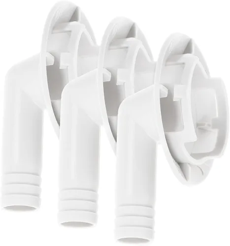 Miniatura 2 de Ciieeo 3 sets manguera de drenaje codo montaje 1.575 in conector para ventana resistente a la intemperie 3 piezas* 3