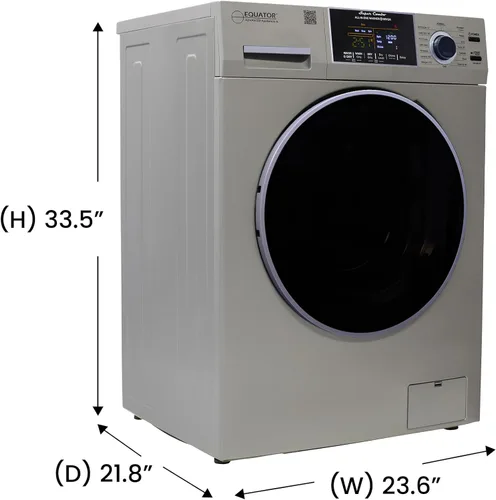 Miniatura 2 de Lavadora secadora todo en uno Equator VENTED-DRY 30% más rápida que condensación 15 lb 110V en plateado