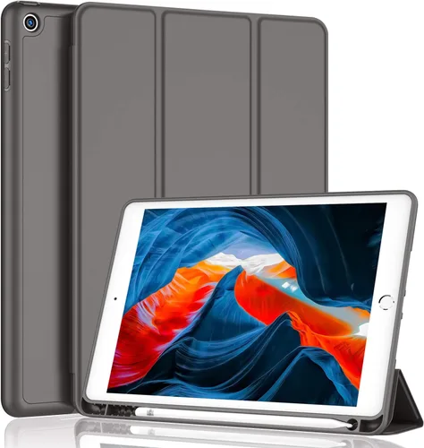 Miniatura 35 de iMieet - Funda para iPad de 9ª generación 2021/iPad de 8ª generación 2020 de 10.2 pulgadas con soporte para lápices, funda para iPad de 7ª
