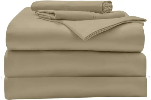 Miniatura 8 de Sábanas de tamaño Queen con cabezal dividido superior para cama ajustable, 800 hilos, 100% algodón egipcio, juego de ropa de cama de 4 piezas
