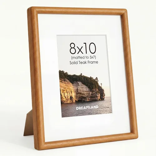 Miniatura 108 de Dreamland Marco de fotos de 16 x 24 pulgadas, marco de madera de roble macizo de 16 x 24 pulgadas con vidrio real, marcos de madera de 16 x 24