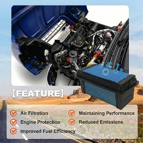 Miniatura 6 de P643133 Filtro de aire compatible con el motor diesel Chevrolet Silverado 6.6L International CV 4500/5500/6500 2019-2025 Chevrolet Silverado 6.6L