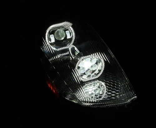 Miniatura 6 de QSC Truck Parts faros delanteros LED de alto rendimiento negros con señales de giro secuenciales + juego de luces antiniebla LED izquierda y derecha