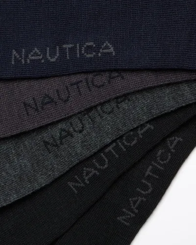 Miniatura 3 de Nautica Calcetines de vestir para hombre - Calcetines sólidos (10 unidades)
