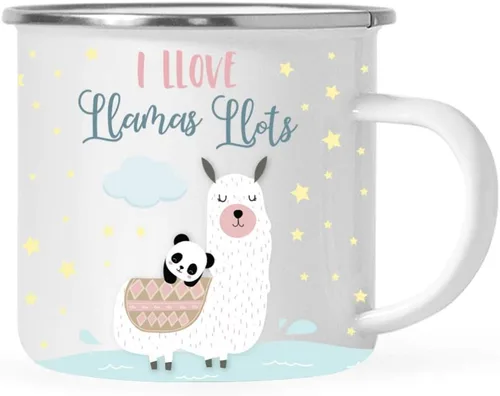Miniatura 8 de Andaz Press Taza de café de acero inoxidable con temática de alpaca de 11 onzas, regalo de broma, colorido gráfico de llama bohemio, 1 paquete, taza