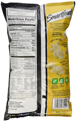 Miniatura 2 de Smartfood Palomitas de maíz cheddar blanco, 5 onzas