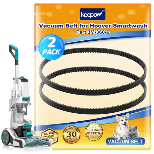 Miniatura 9 de KEEPOW Juego de cinturones de vacío compatible con Hoover Smartwash FH52000, FH52001, FH52002, FH52002G, FH52004PC, FH52013, FH53000PC limpiador