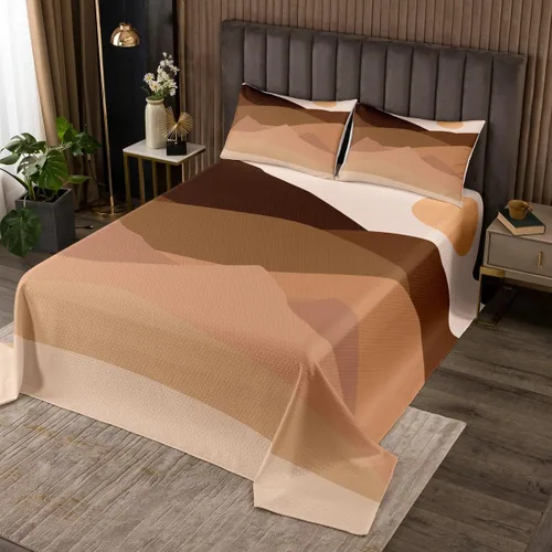 Miniatura 6 de Erosebridal Juego de ropa de cama minimalista moderna de tamaño individual, juego de ropa de cama de paisaje abstracto de mediados de siglo, juego