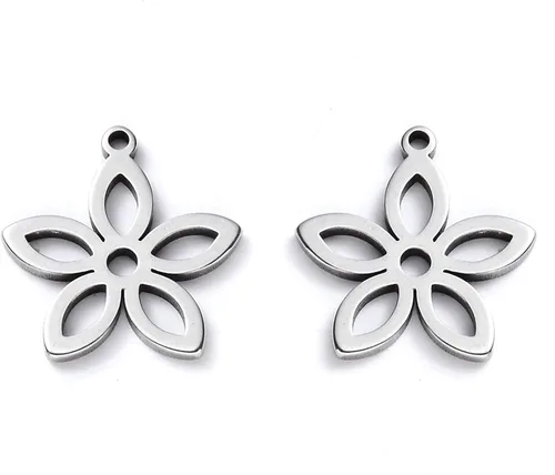 Miniatura 17 de Craftdady Colgantes de eslabones de conector de acero inoxidable, colgantes de mariposa con marco de metal, adornos colgantes para hacer joyas