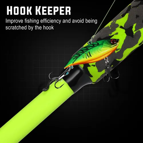 Miniatura 3 de Sougayilang Spinning Combo – 5.2:1 Gear Ratio, 15.6LB Drag, IM7 Graphite 2-Piece Rod, Stainless Steel Guides for Bass, Trout, Redfish Amarillo