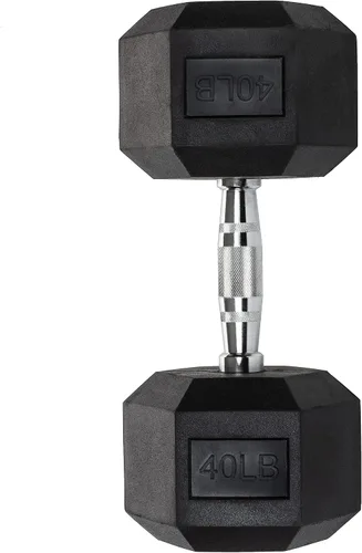 Miniatura 8 de Iron Crush Mancuernas hexagonales – Pesas recubiertas de PVC, asas moleteadas cromadas, mancuernas hexagonales fijas – entrenamiento, ejercicio