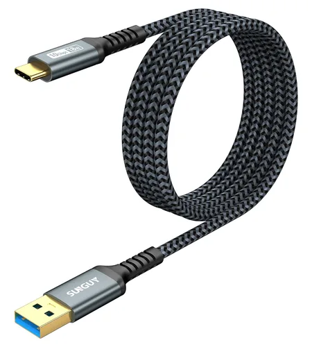Miniatura 12 de SUNGUY Cable USB C para Android Auto de 10 Gbps, 1.5 pies 3A USB 3.1 Gen 2, carga rápida y transferencia de datos, cable USB C CarPlay, compatible