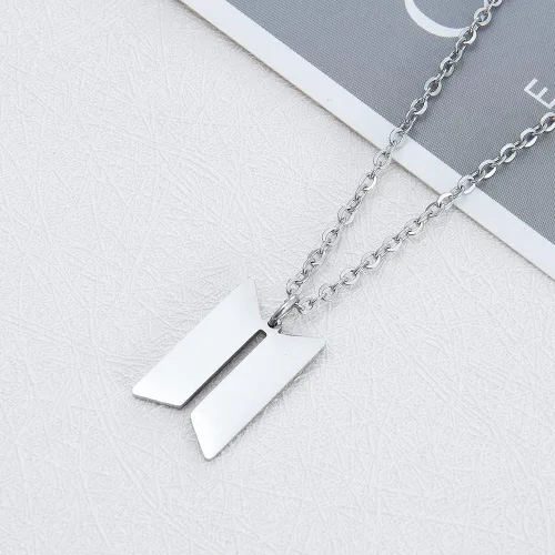 Miniatura 7 de KPOP BTS Bangtan - Juego de regalo de joyería para niños, para el ejército, V JUNGKOOK JIMIN JIN JHOPE SUGA RM, collar de acero de titanio, anillo