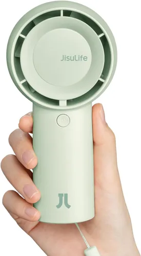 Miniatura 12 de JISULIFE Ventilador turbo portátil de mano [16 horas de tiempo de enfriamiento máximo], 4000 mAh USB recargable personal que funciona con batería