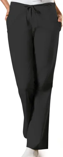 Miniatura 2 de Cherokee Workwear 4101 - Pantalones de uniforme quirúrgico para mujer, tiro natural, pierna acampanada, cordón ajustable