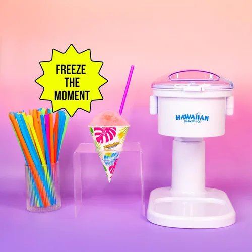 Miniatura 5 de Hawaiian Shaved Ice Kit de máquina de cono de nieve S700 con 6 - 16 oz. Jarabes: cereza, uva, frambuesa azul, sangre de tigre, limón y lima, piña