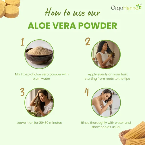 Miniatura 4 de Polvo de aloe vera orgánico 100% puro y natural, Aloe Barbadensis Miller, polvo de hierbas multiusos — 100 g (3.52 oz)