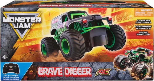 Miniatura 2 de Monster Jam - Camión monstruo de control remoto oficial Grave Digger, escala 1:24, 2,4 GHz, juguetes para niños y niñas a partir de 4 años