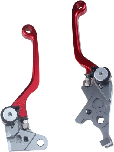 Miniatura 3 de Manija de palanca de freno de embrague de pivote plegable CNC de motocicleta para CRF150L CRF 150 L 2018 2019 2020 (L01R45red)