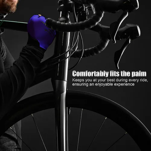 Miniatura 7 de Guantes de ciclismo para hombres y mujeres, guantes de ciclismo de medio dedo, guantes de entrenamiento adecuados para deportes al aire libre