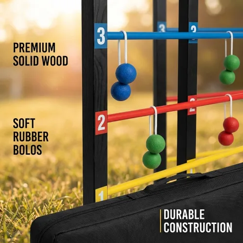 Miniatura 5 de Bolaball Juego de Damas Jumbo 3 en 1 y Tic Tac Toe con bolsa de transporte, juegos de mesa gigantes al aire libre, juegos familiares, tablero