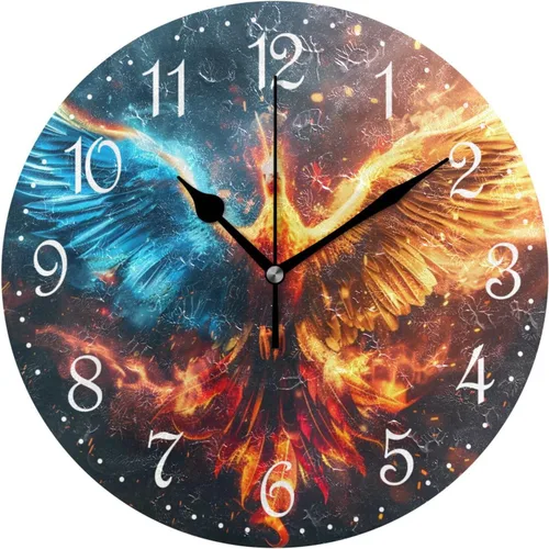 Miniatura 8 de ALAZA Reloj de pared de vaca de granja de 10 pulgadas, funciona con pilas, silencioso, sin tictac, decoración del hogar para cocina, sala de estar