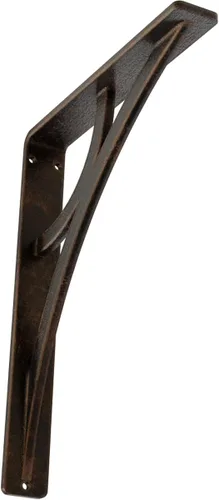 Miniatura 66 de Ekena Millwork BKTM02X10X12TGLABS Soporte de metal, 2 pulgadas de ancho x 10 pulgadas de profundidad x 12 pulgadas de alto, latón envejecido
