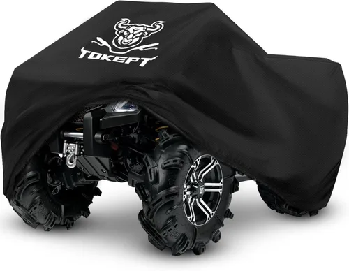 Miniatura 8 de 190T - Funda impermeable para cuatrimoto, ATV y ATC, color negro, 3XL, 100 pulgadas