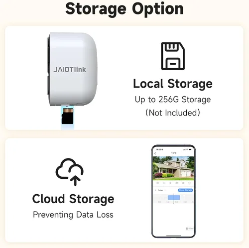 Miniatura 9 de JAIOTlink Cámaras de seguridad inalámbricas para exteriores, cámara de batería de 2.5K, WiFi de 2.4G/5GHz, alarma de foco y sirena