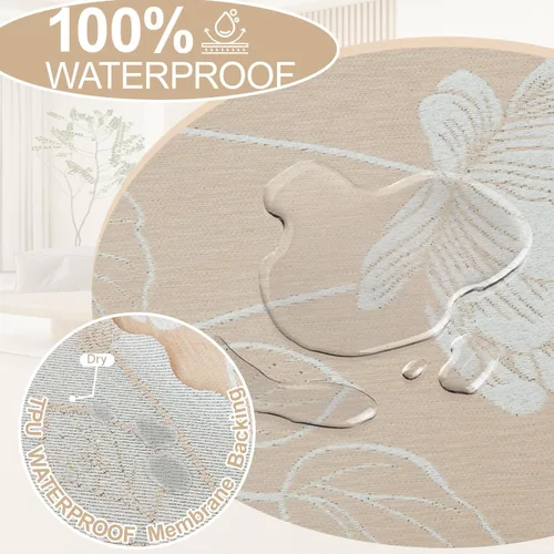 Miniatura 4 de Fundas de sofá seccional 100% impermeables para perros, funda de sofá de esquina en forma de L, funda de sofá de chenilla lavable, cobija moderna