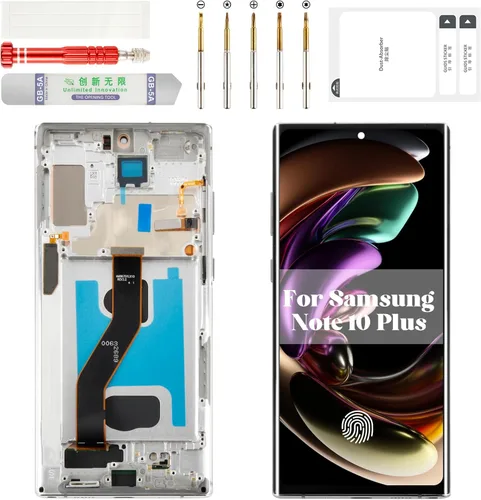 OLED para Samsung Note 10 Plus Pantalla de repuesto 0.14 oz para Samsung Galaxy Note 10 Plus 0.18 oz LCD Digitalizador Pantalla táctil para Samsung