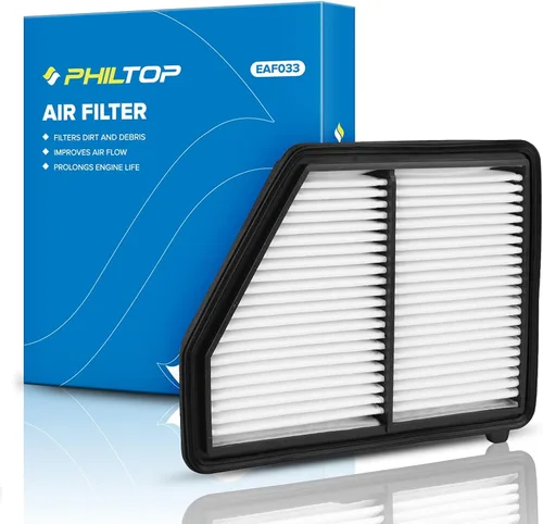 Miniatura 11 de PHILTOP Filtro de aire de motor CA10013 de repuesto para Honda Odyssey 2005-2010, Pilot 2009-2015, Acura MDX 2007-2009 - Motor V6, panel rígido