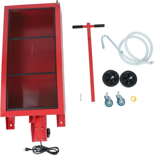 Miniatura 3 de Bandeja de drenaje de aceite de perfil bajo de 20 galones con bomba eléctrica de 110 V, manguera de 8 pies para camiones, automóviles, SUV