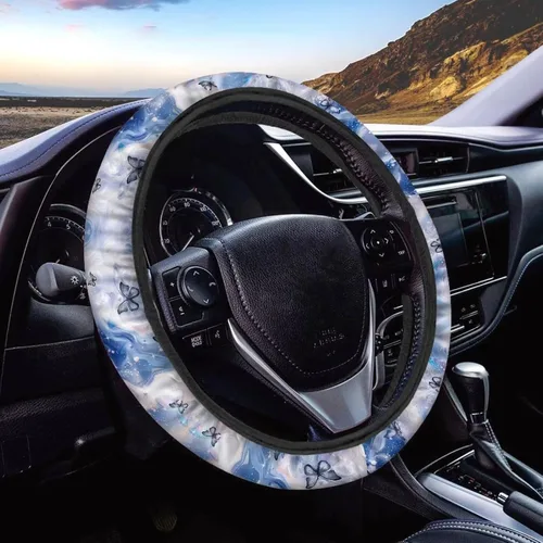 Miniatura 11 de Asian Dragon - Funda universal para volante de automóvil, accesorios interiores de automóvil, lavable, transpirable, funda para volante
