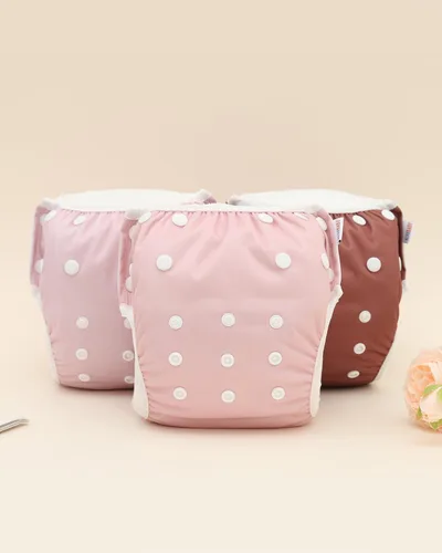Miniatura 32 de Alva, Pañales de bebé para nadar, paquete de 2 unidades, talle único, reutilizable, lavable y ajustable de 0 a 36 meses. Tamaño de 10 a 40 lbs