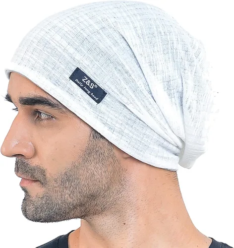 Miniatura 2 de Hombres Slouch Hollow Beanie Thin Summer Cap Skullcap B018h
