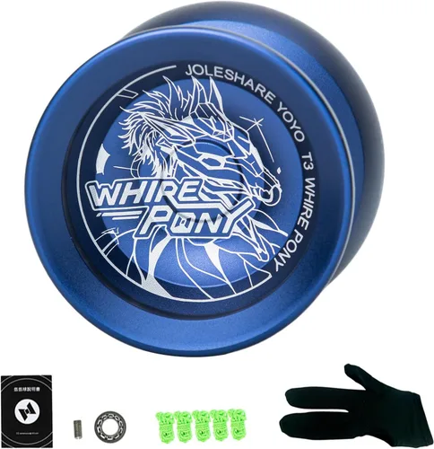 LIXADA Yoyo Ball Aleación de aluminio con rodamientos sensibles y no respondentes+cuerda Yoyo+guante, juego de bolas de yoyo profesional portátil