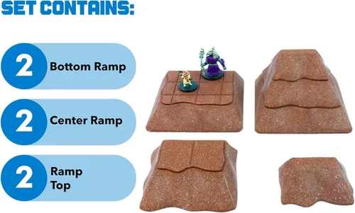 Miniatura 3 de Dirt Cheap Dungeons - Kit de rampa de suciedad Modular y personalizable Moldeado por inyección para una durabilidad superior Accesorios TTRPG