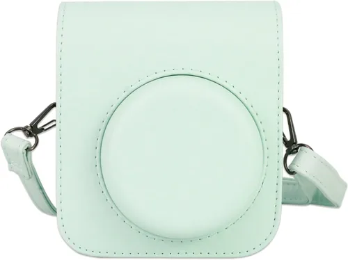 Miniatura 12 de Funda protectora compatible con cámara Fujifilm Instax Mini 12 de película instantánea con bolsillo para accesorios y correa ajustable (azul)