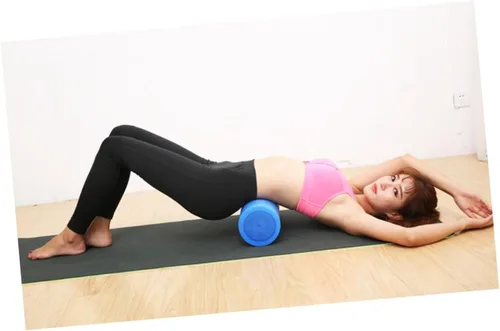 Miniatura 6 de Epe Yoga Roller Azul Sólido Fitness Masaje Balancer Stick para Alivio Muscular y Pilates Ejercicio Tensión Relajación Herramienta