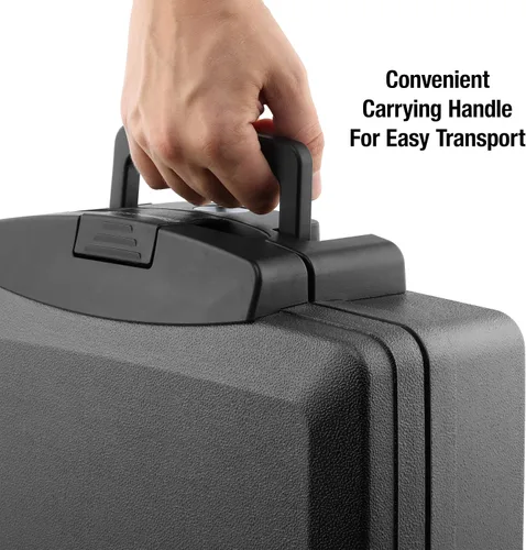 Miniatura 2 de Caja impermeable ignífuga SentrySafe H0100 con cerradura de llave, 0.17 pies cúbicos, negro