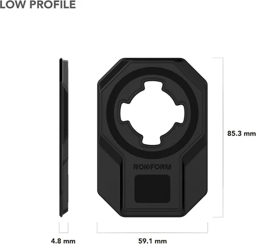 Miniatura 8 de Rokform Adaptador universal, compatible con bloqueo giratorio y seguro magnético, se monta en casi cualquier teléfono inteligente, funda
