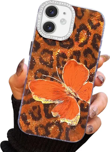 Miniatura 73 de I-MGAE-IN-AR Funda compacta para iPhone 11, diseño de mariposa, marco de protección de lente de cámara con diamante 3D, bonitas fundas protectoras
