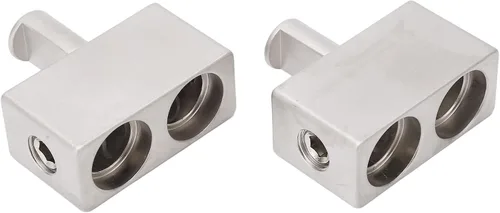 Reductor de entrada de amplificador, 2 unidades de calibre 1/0 dual a calibre 1/0 amplificador reductor de entrada de aleación de aluminio chapado