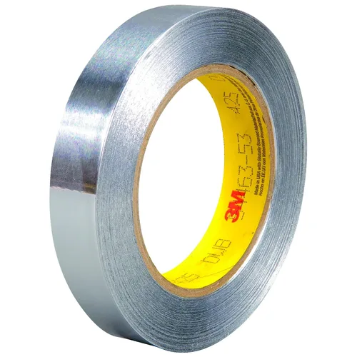 Partners Brand Cinta de papel de aluminio 3M™ 425, 4.6 mil, 3/4" x 60 yardas, plata, 1/caja, 3M Stock# 7100053743