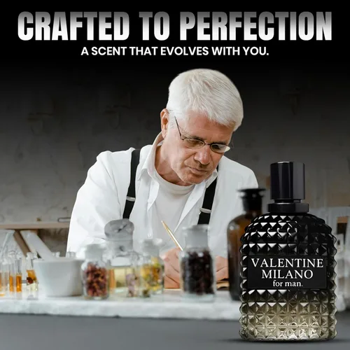 Miniatura 6 de Perfume para hombre, San Valentín, Milano, Eau de Toilette, 3.4 fl oz/3.4 fl oz, colonia masculina en aerosol natural, fragancia de larga duración