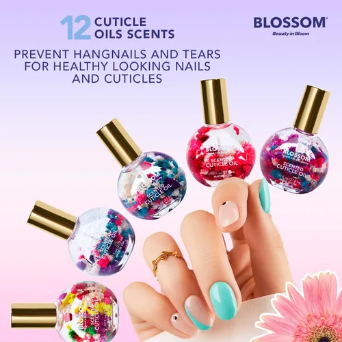 Miniatura 4 de Blossom Hidratante, hidratante, fortalecedor, aceite perfumado para cutículas, infundido con flores reales, fabricado en Estados Unidos, 1.84 fl oz