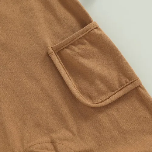 Miniatura 18 de Mameluco unisex de manga corta para bebé recién nacido, con botones, de una pieza, ropa de color sólido
